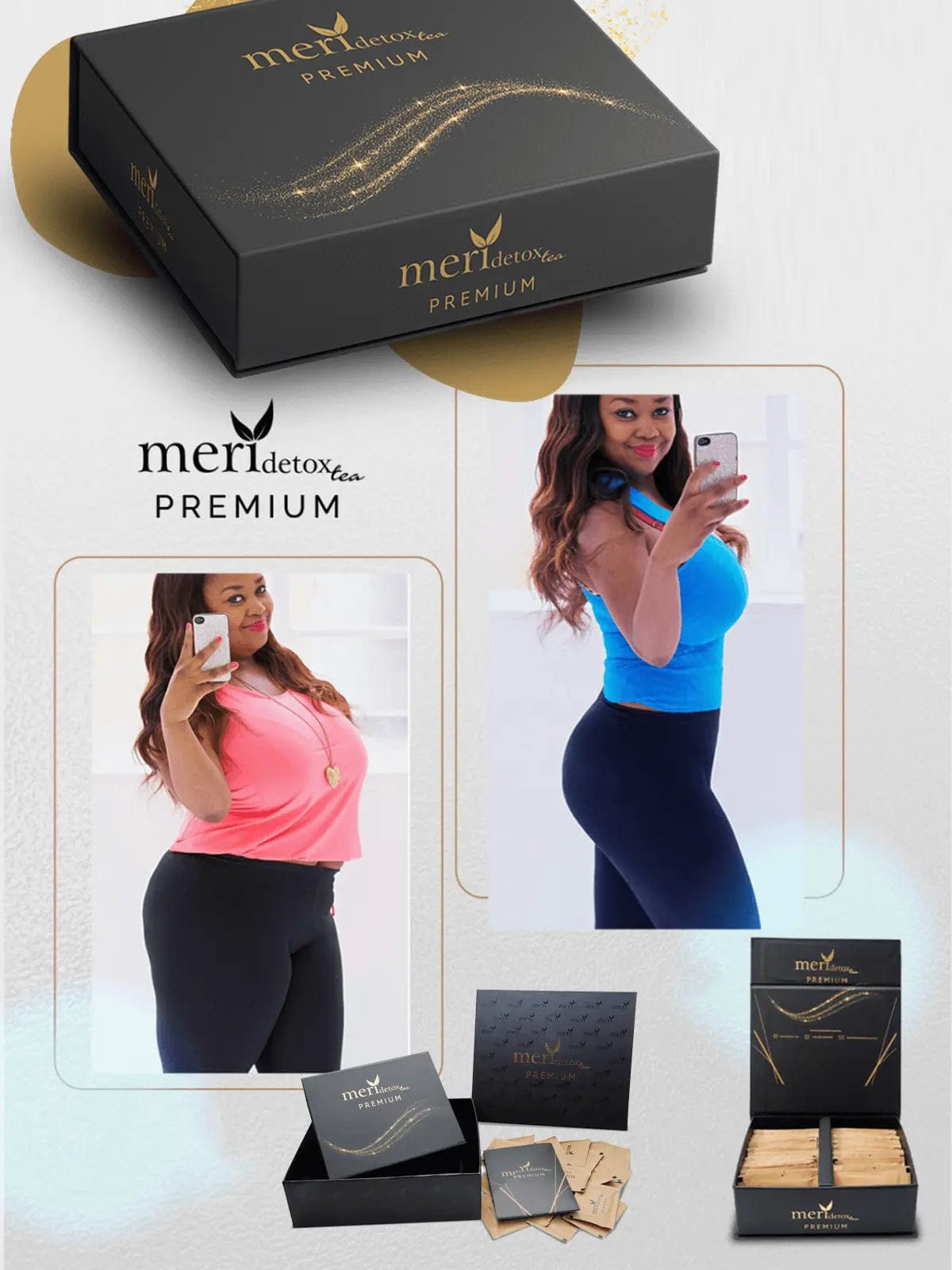 Meri Detox Premium Tea – 20% More Effective 60 Bags | Cleanse & Boost natural detox product for weight loss