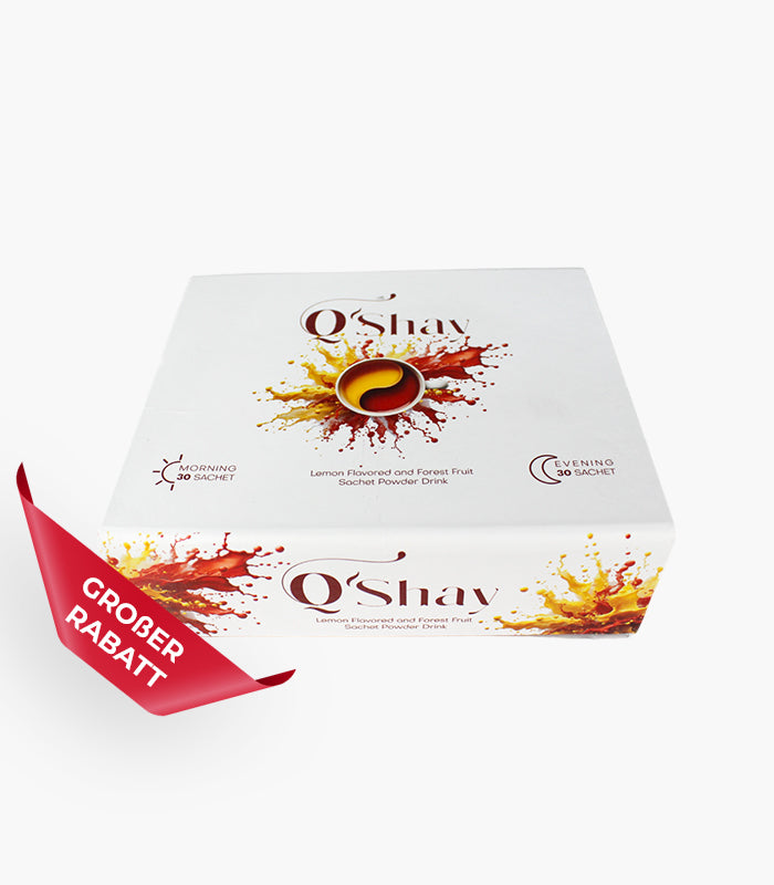 Q'Shay Morning & Tè alle erbe serale – 60 bustine (limone & frutti di bosco)