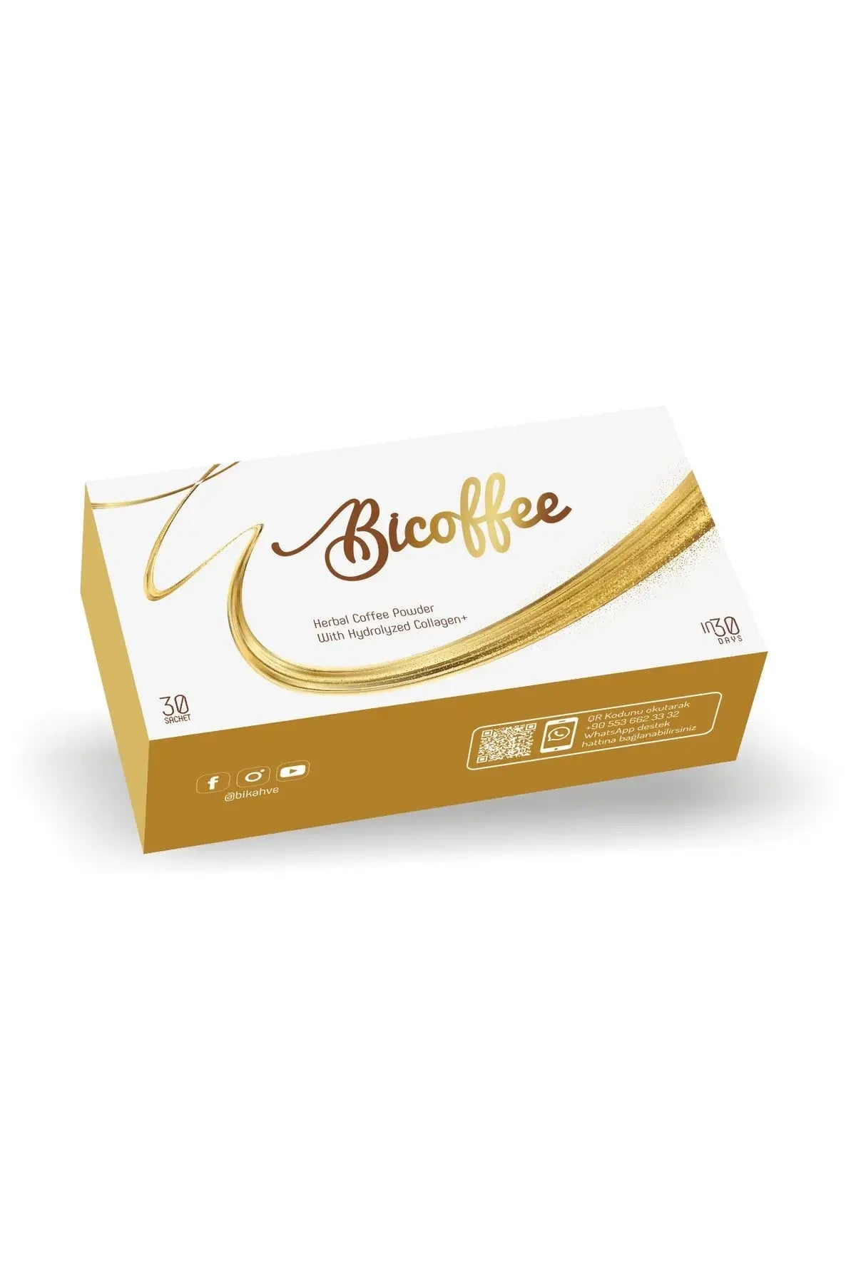 Bi Coffe Detox – Herbal Detox Coffee 30 Sachets | Fat Burn & Energy natural detox product for weight loss