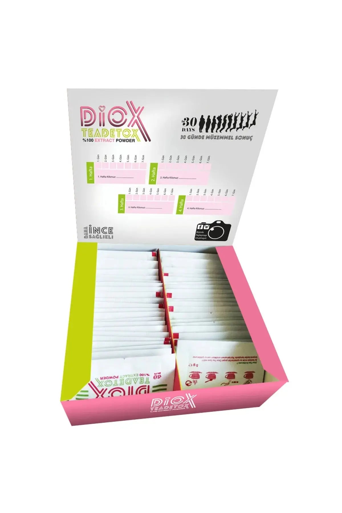 Diox Tea – Herbal Detox Tea 60 Sachets | Metabolism & Cleanse natural detox product for weight loss