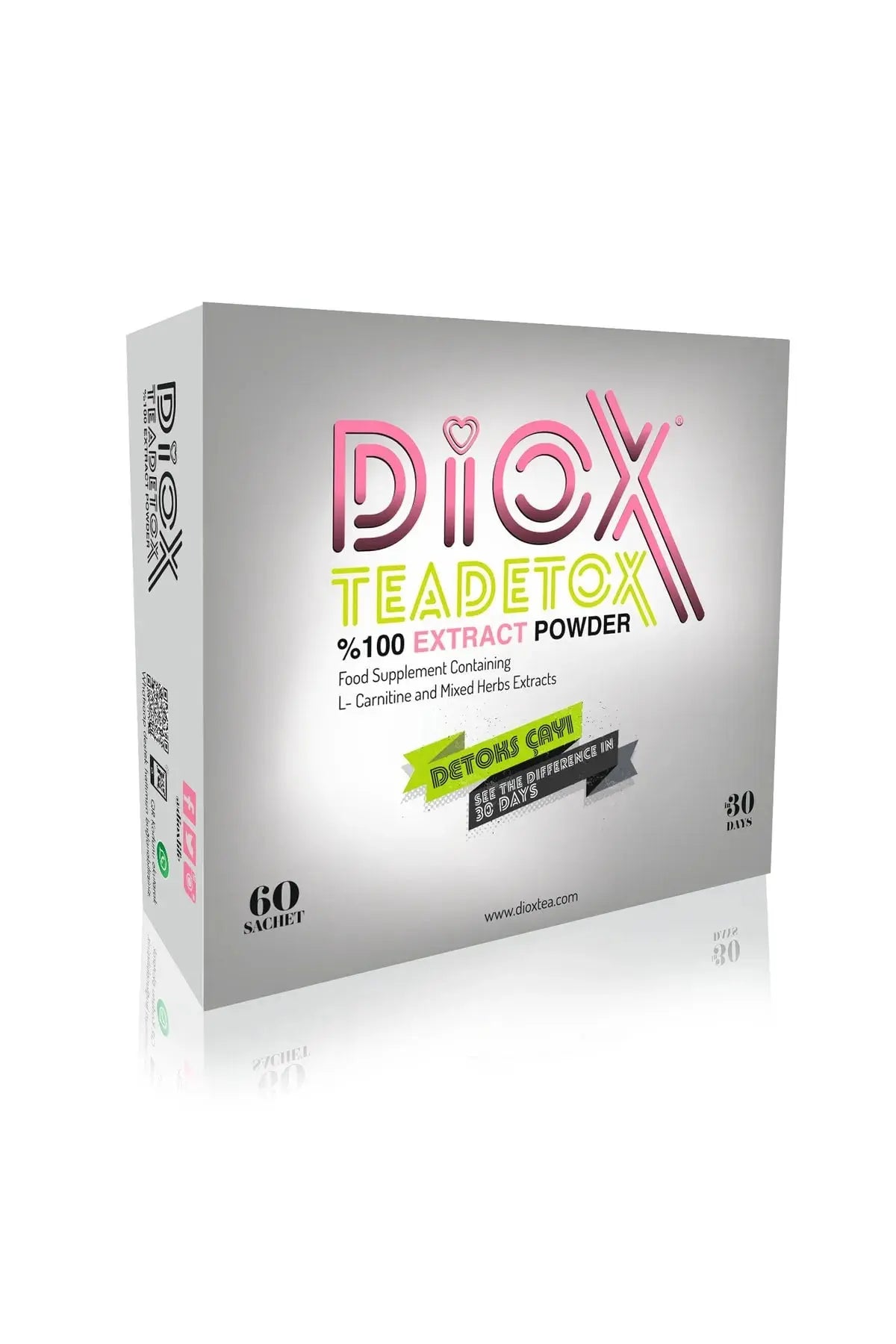 Diox Tea – Herbal Detox Tea 60 Sachets | Metabolism & Cleanse natural detox product for weight loss