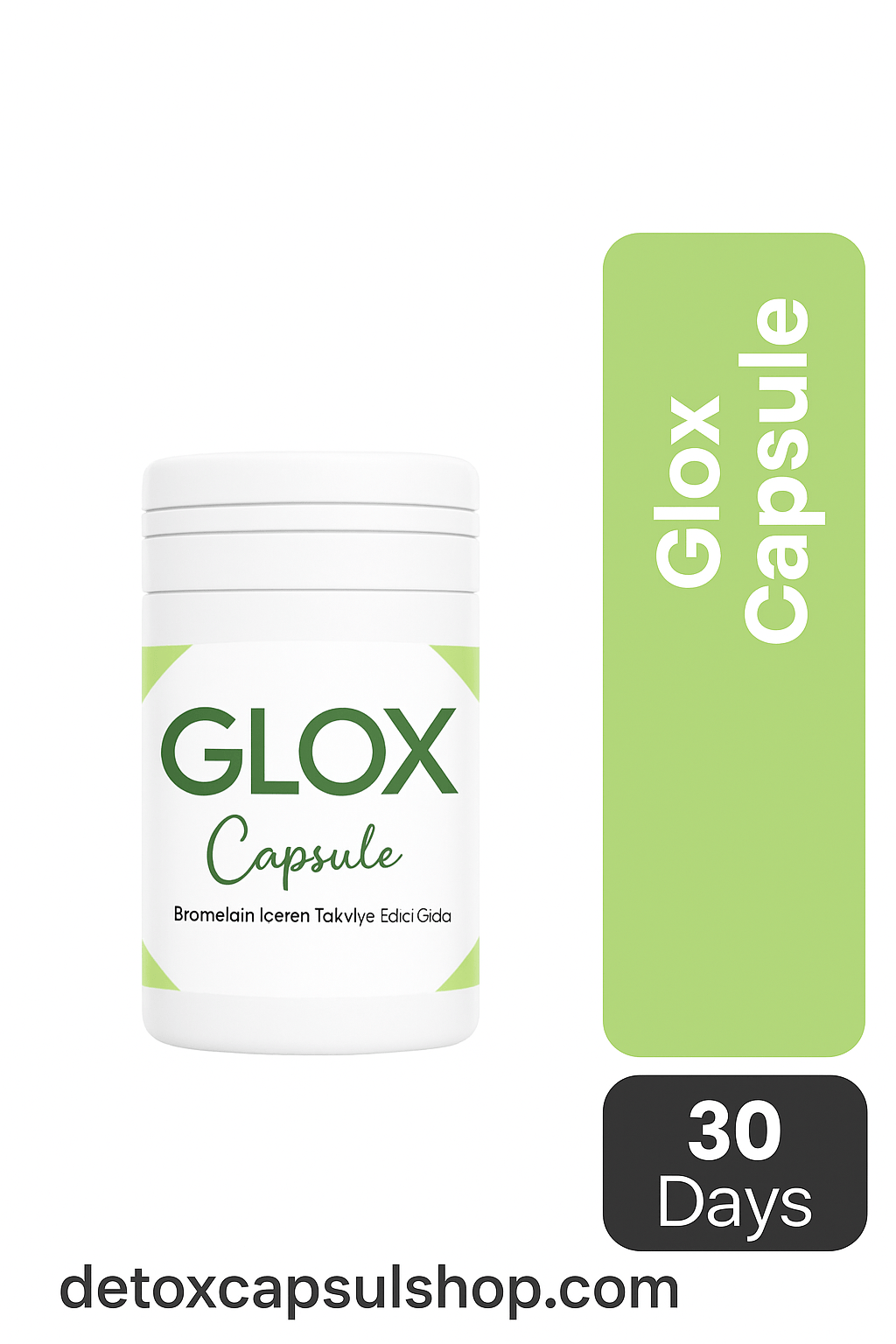 Glox Capsule Bromelain Detox – Natural Detox 30 Caps | Digestion & Slim natural detox product for weight loss