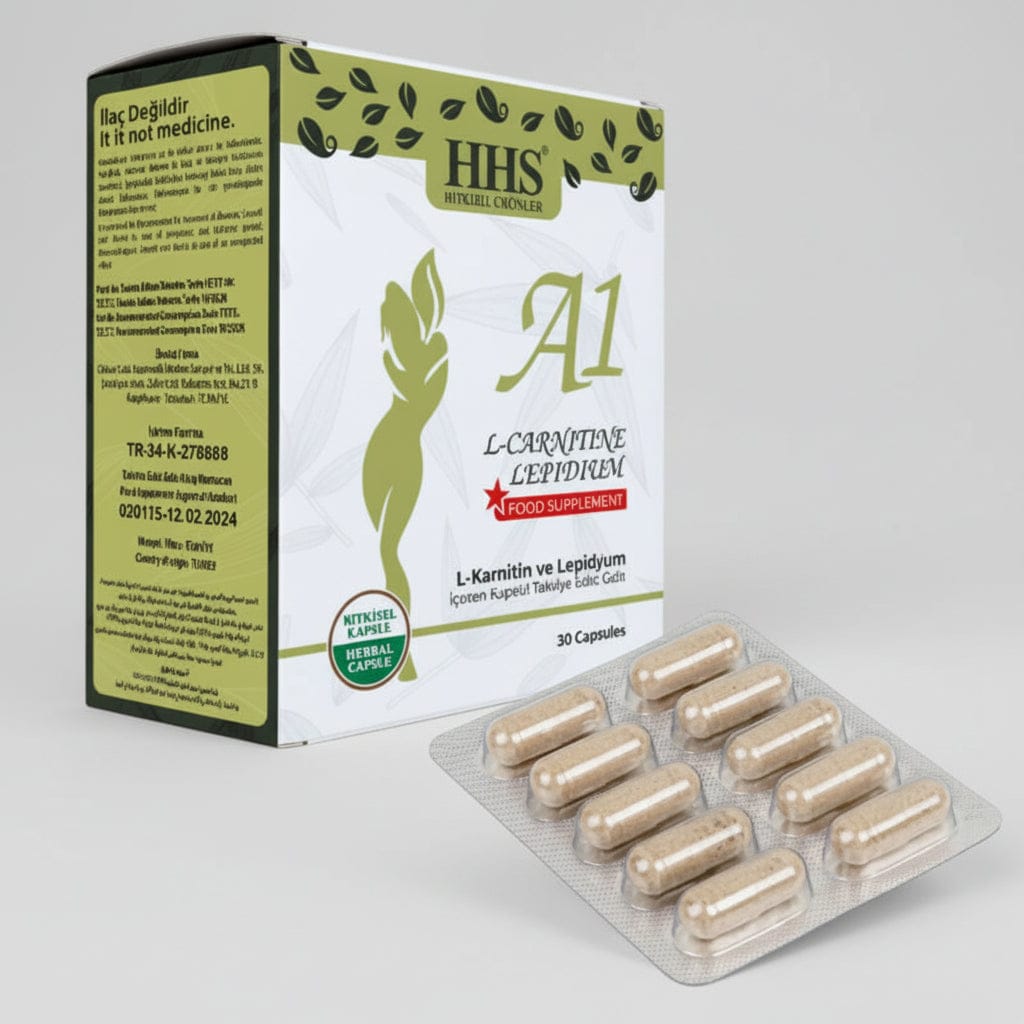 HHS A1 Capsules – Natural Fat Burner Detox 30 Caps | Slimming & Energy natural detox product for weight loss