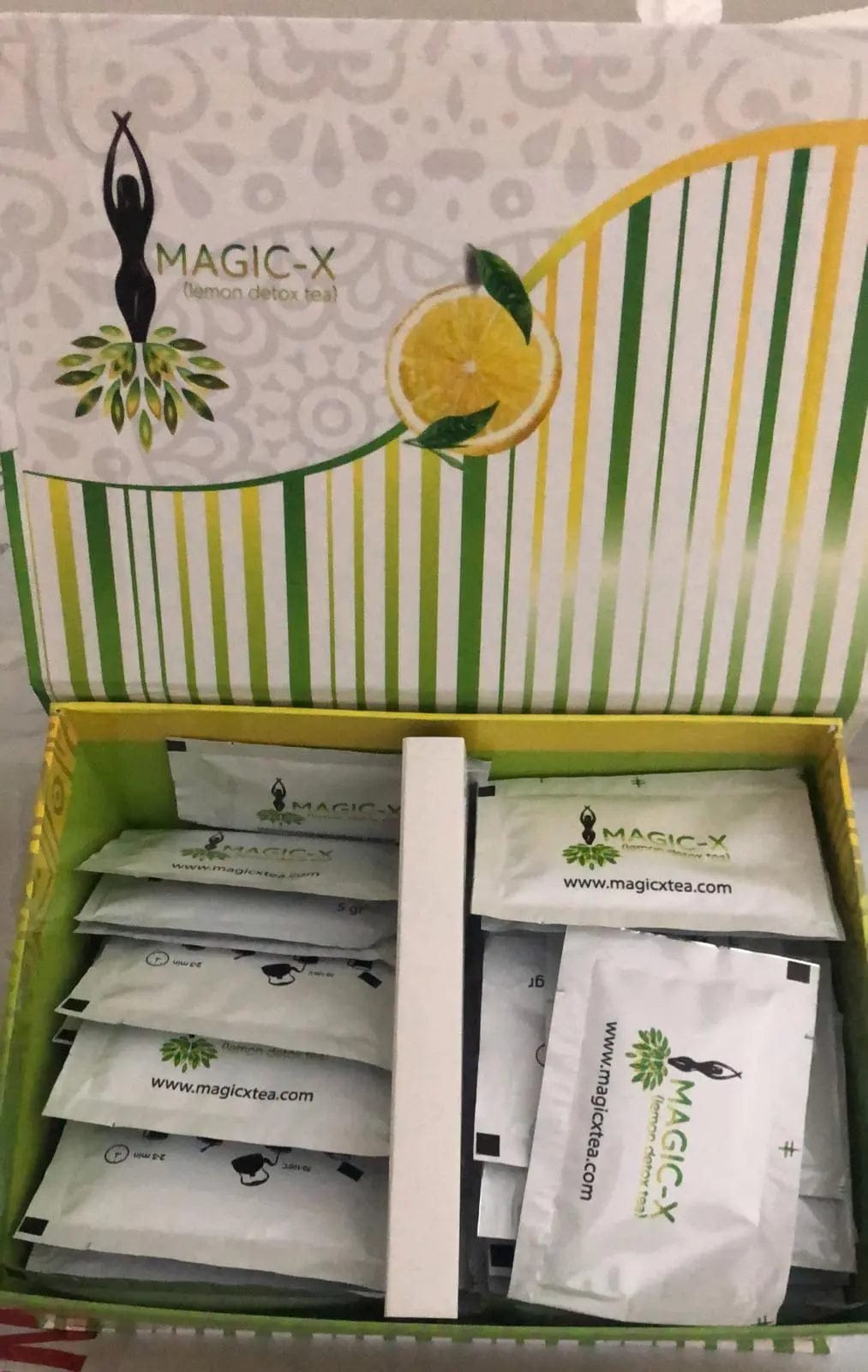 Magic X Detox Lemon Tea – Natural Herbal Slimming 60 Bags | Fat Burn & Refresh natural detox product for weight loss