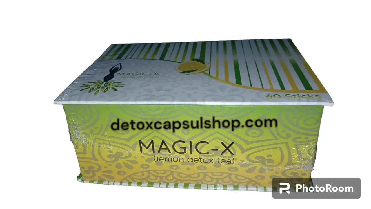 Magic X Detox Lemon Tea – Natural Herbal Slimming 60 Bags | Fat Burn & Refresh natural detox product for weight loss