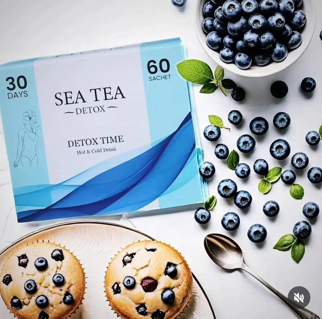 Sea Tea Detox – Natural Herbal Tea (Hot or Cold) 30 Bags | Cleanse & Metabolism natural detox product for weight loss