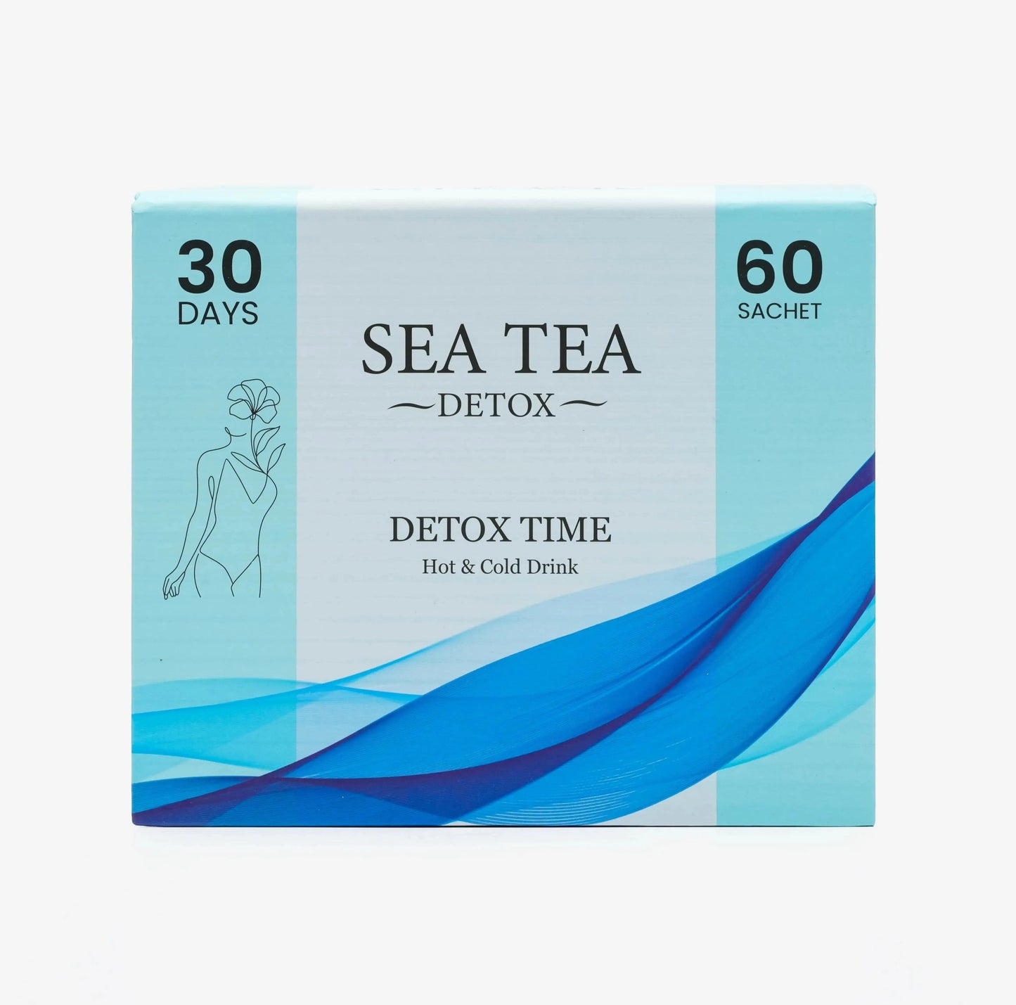 Sea Tea Detox – Natural Herbal Tea (Hot or Cold) 30 Bags | Cleanse & Metabolism natural detox product for weight loss