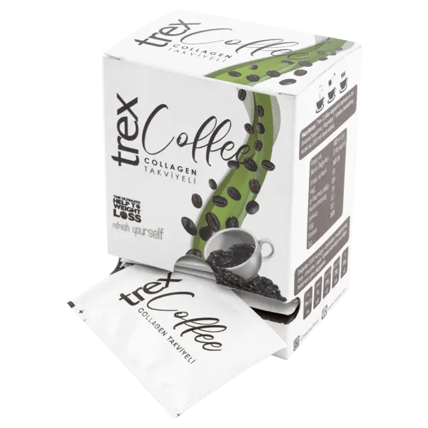 Trex Collagen Coffee – 30 Sachets | Energy & Fat Burn natural detox product for weight loss